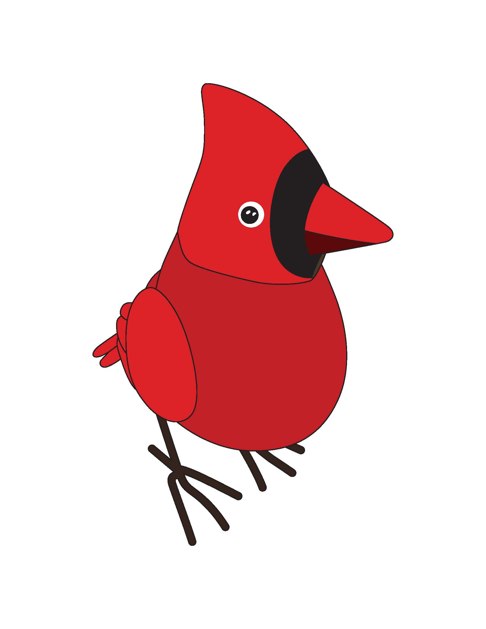 Reddy the Boutwell Properties cardinal mascot