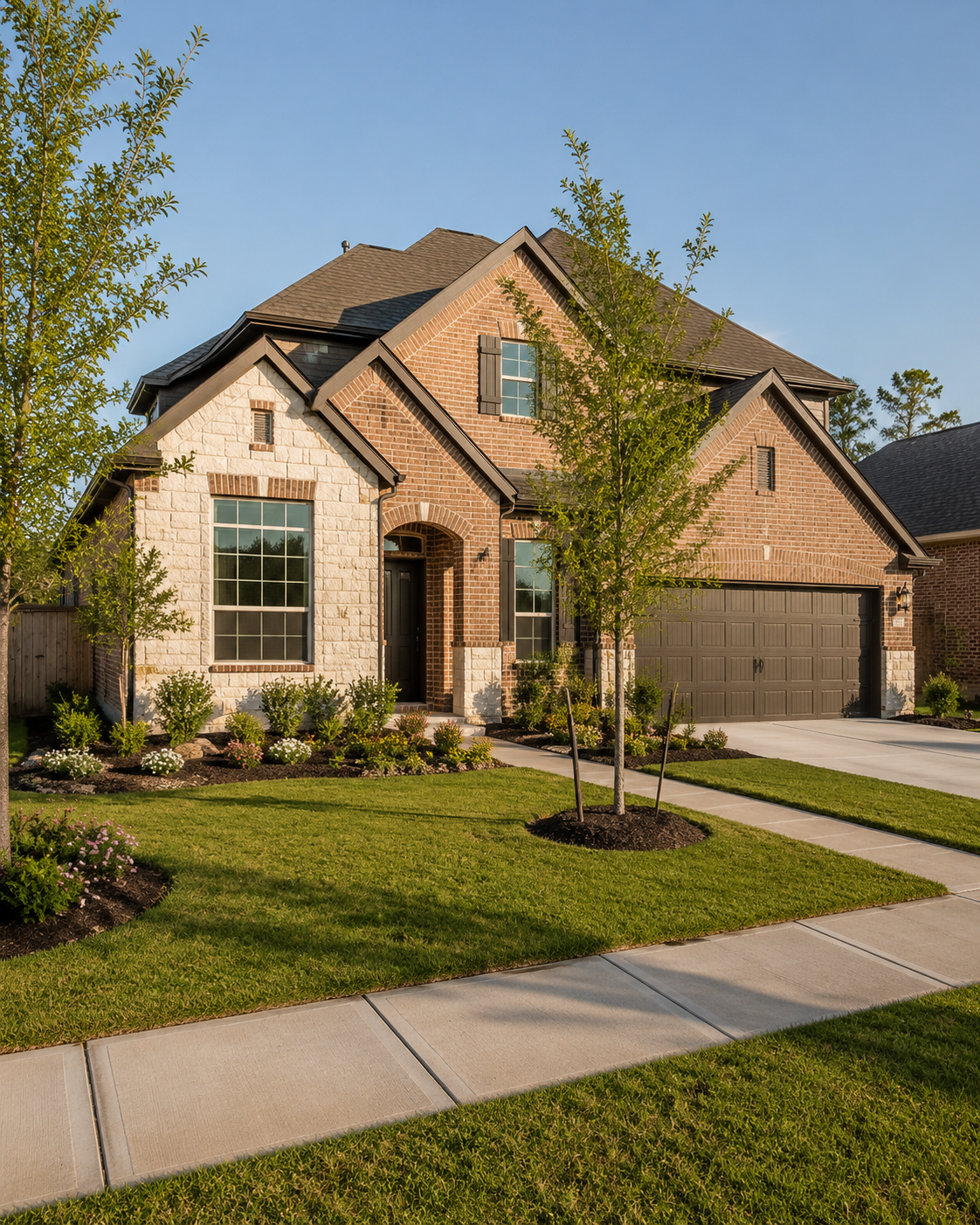 Newer single-family home in Cherrywood Estates in Tomball, Texas